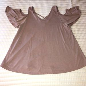 Sienna sky rose gold peak a boo shirt